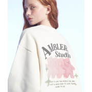 Ambler A5 Approaching Love Bear Overfit Brushed Sweatshirt [韓國連線 D]