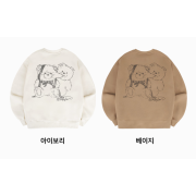 Ambler A9 Love Chu Bear Overfit Brushed Sweatshirt [韓國連線 D]