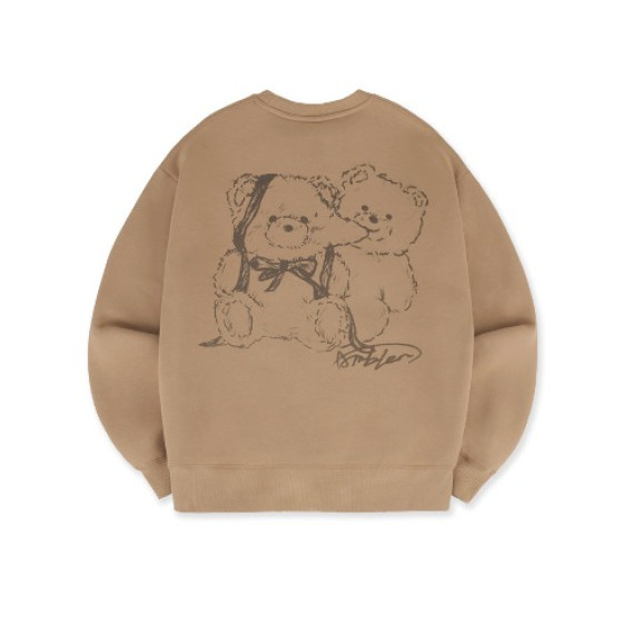 Ambler A9 Love Chu Bear Overfit Brushed Sweatshirt [韓國連線 D]