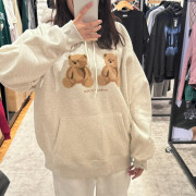 Ambler A12 Big Twin Bear Overfit Hoodie [韓國連線 D]