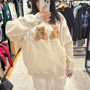 Ambler A12 Big Twin Bear Overfit Hoodie [韓國連線 D]