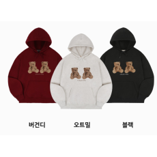 Ambler A12 Big Twin Bear Overfit Hoodie [韓國連線 D]