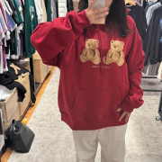 Ambler A12 Big Twin Bear Overfit Hoodie [韓國連線 D]