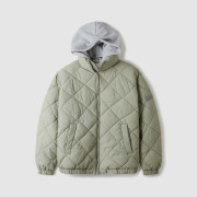 Who.A.U Hood Quilting Jumper 連帽棉服外套 [韓國連線 D]‎