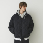 Who.A.U Hood Quilting Jumper 連帽棉服外套 [韓國連線 D]‎