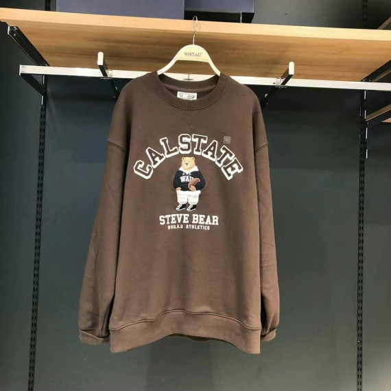 Who.A.U Steve Patch Sweatshirt 不加絨衛衣 [韓國連線 D]‎