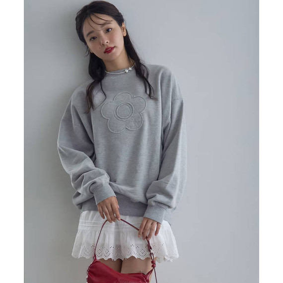 日本直送 Mary Quant 大花花 Oversize 衛衣 / 四色入