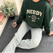 Nerdy Varsity Logo 圓領衛衣 [韓國連線 D]