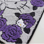 日本直送 Anna Sui x Hello Kitty 50週年 玫瑰花圖案手巾 (25 x 25cm) / 三色入