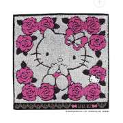 日本直送 Anna Sui x Hello Kitty 50週年 玫瑰花圖案手巾 (25 x 25cm) / 三色入