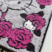 日本直送 Anna Sui x Hello Kitty 50週年 玫瑰花圖案手巾 (25 x 25cm) / 三色入