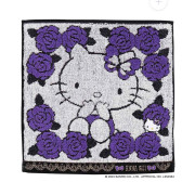 日本直送 Anna Sui x Hello Kitty 50週年 玫瑰花圖案手巾 (25 x 25cm) / 三色入