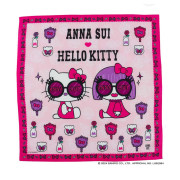 日本直送 Anna Sui x Hello Kitty 50週年 印花手帕 (52 x 52cm) / 三色入