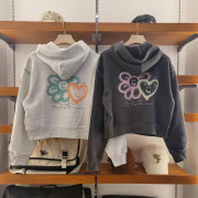 Wacky Willy Women's Flory - Lovey Graphic Cope Hoodie [韓國連線D] (2410)