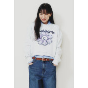 Wacky Willy Women’s Big Flory Graphic Crop Crewneck [韓國連線D] (2410)