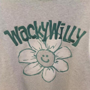 Wacky Willy FLOWER GRAPHIC CREWNECK [韓國連線D] (2410)