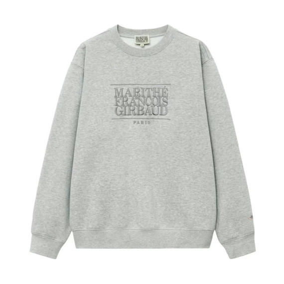 Marithe Francois Girbaud Classic Logo Embroidery Sweatshirt Brushed (2410)