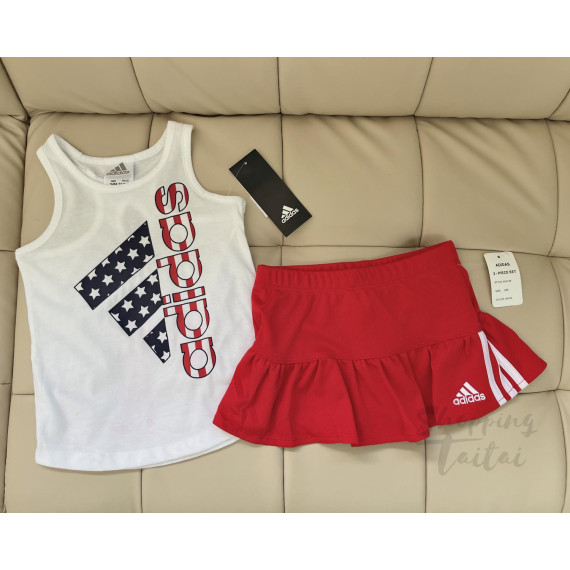 Adidas Kids 兩件套裝 (美國國旗款) (小次品)