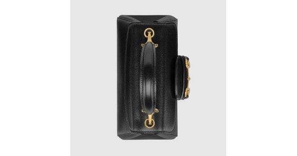 703848 Gucci Horsebit 1955 Mini Bag-Black